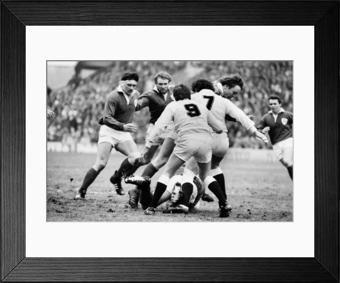 Framed Print : 1986 Five Nations Rugby Union Championship. England v Ireland