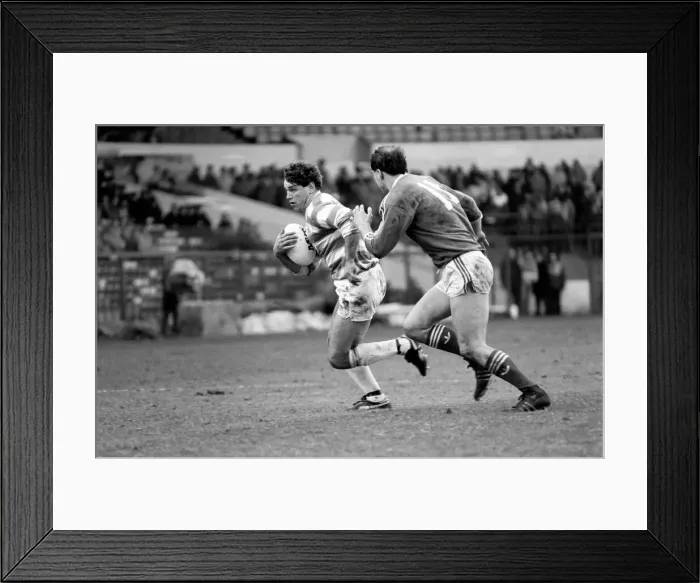 Framed Print : John Player Rugby League Trophy Final Hull Kingston Rovers v Wigan. February 1986 Framed Print : John Player Rugby League Trophy Final Hull Kingston Rovers v Wigan. February 1986