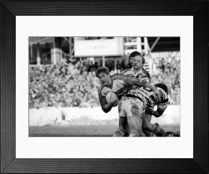 Framed Print : Hull Kingston Rovers v Hull. February 1986. PR-07-007 Framed Print : Hull Kingston Rovers v Hull. February 1986. PR-07-007