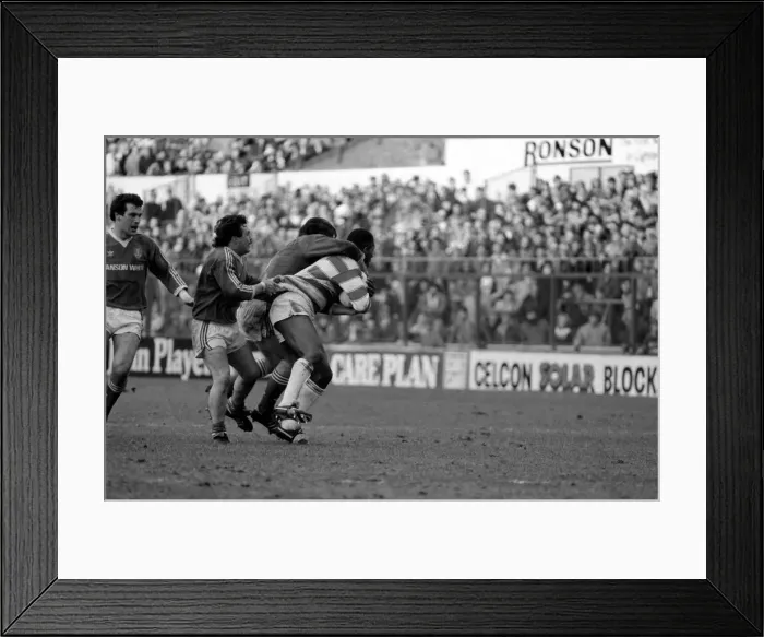Framed Print : John Player Rugby League Trophy Final Hull Kingston Rovers v Wigan. February 1986