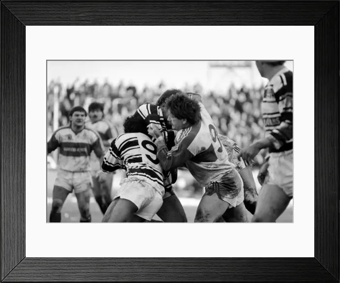 Framed Print : Hull Kingston Rovers v Hull. February 1986. PR-07-041 Framed Print : Hull Kingston Rovers v Hull. February 1986. PR-07-041