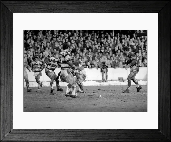 Framed Print : Hull Kingston Rovers v Hull. February 1986. PR-07-030 Framed Print : Hull Kingston Rovers v Hull. February 1986. PR-07-030