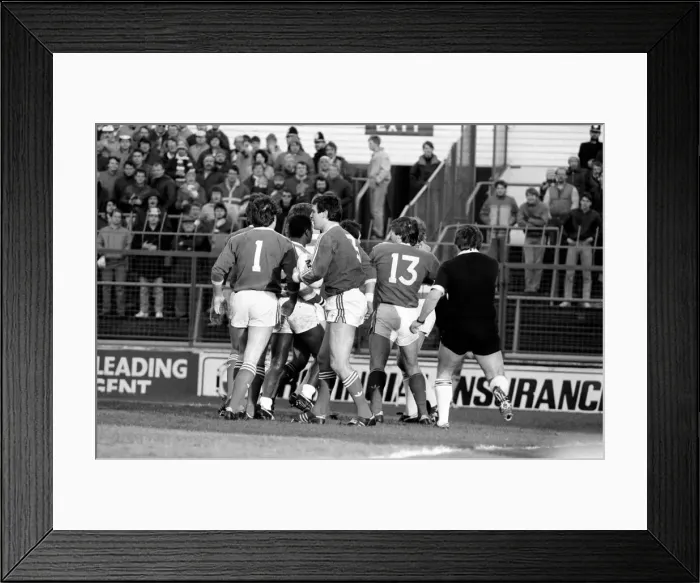 Framed Print : John Player Rugby League Trophy Final Hull Kingston Rovers v Wigan. February 1986