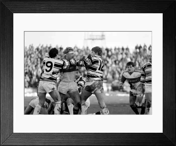 Framed Print : Hull Kingston Rovers v Hull. February 1986. PR-07-034 Framed Print : Hull Kingston Rovers v Hull. February 1986. PR-07-034