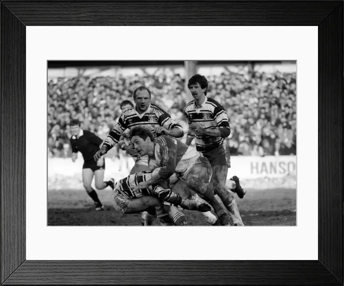 Framed Print : Hull Kingston Rovers v Hull. February 1986. PR-07-005