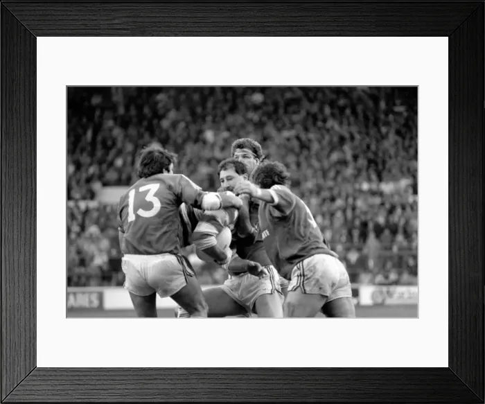Framed Print : John Player Rugby League Trophy Final Hull Kingston Rovers v Wigan. February 1986