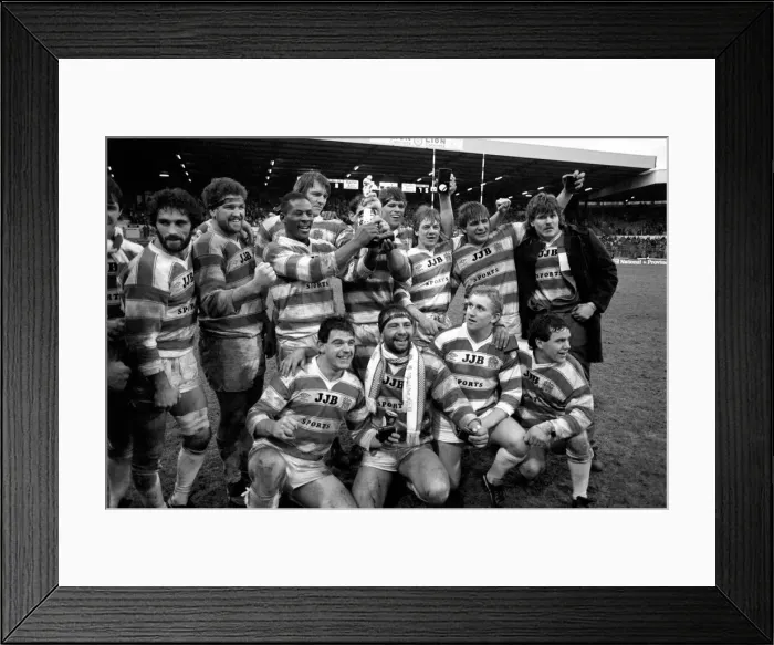 Framed Print : John Player Rugby League Trophy Final Hull Kingston Rovers v Wigan. February 1986 Framed Print : John Player Rugby League Trophy Final Hull Kingston Rovers v Wigan. February 1986