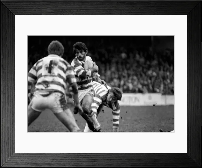 Framed Print : Leigh v. Wigan. Sport Rugby League. December 1985 PR-03-018