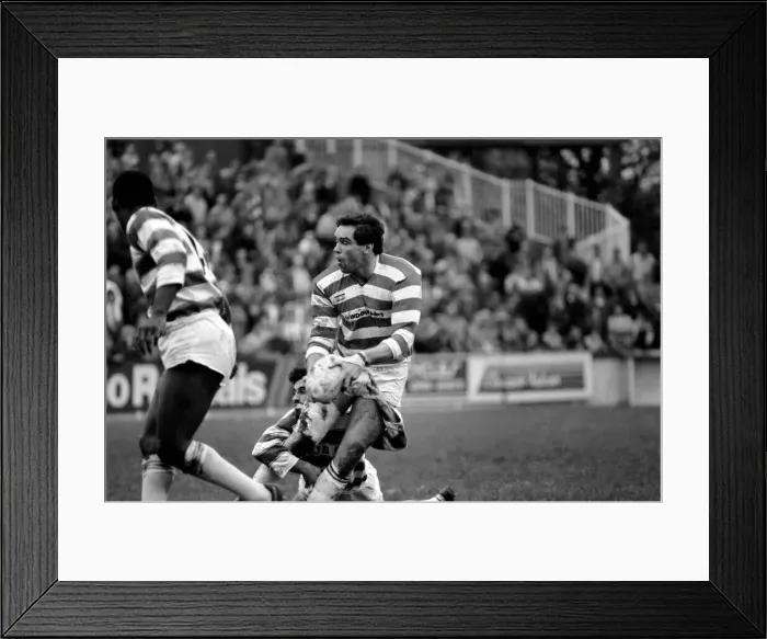 Framed Print : Leigh v. Wigan. Sport Rugby League. December 1985 PR-03-027