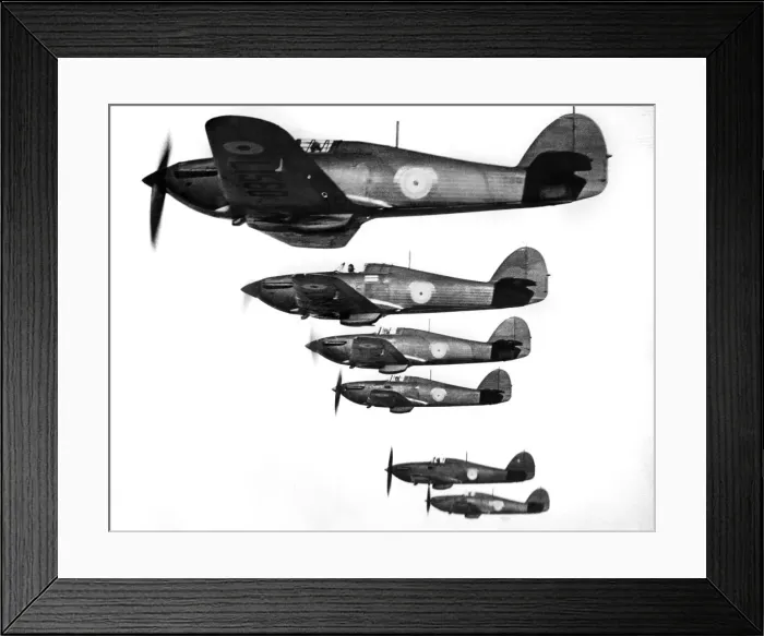 Framed Print : R. A. F. Hawker Hurricanes. March 1938 P004830 Framed Print : R. A. F. Hawker Hurricanes. March 1938 P004830