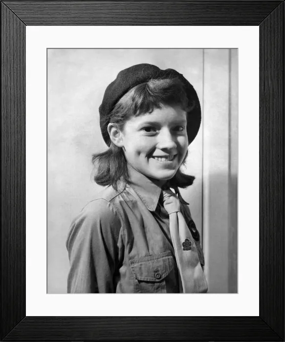 Framed Print : Girl Guides (Janet Foreman). February 1965 P005286