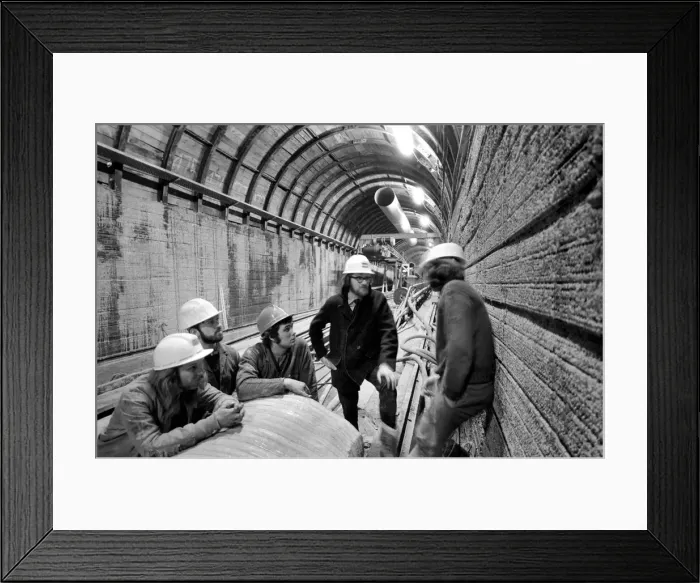 Framed Print : The Channel Tunnel Axed. David Burrow. (Project Executive). January 1975 75-00387-004 Framed Print : The Channel Tunnel Axed. David Burrow. (Project Executive). January 1975 75-00387-004