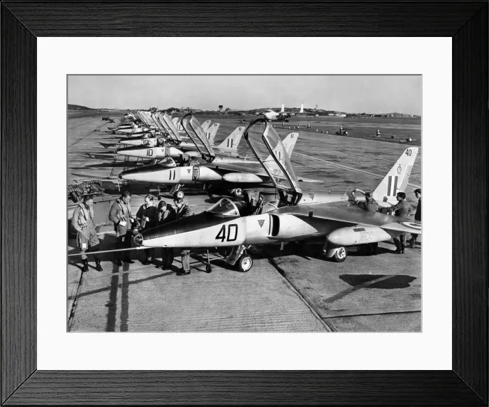 Framed Print : The advanced jet trainer, the Folland Gnat was introduced to the Press yesterday Wed Framed Print : The advanced jet trainer, the Folland Gnat was introduced to the Press yesterday Wed