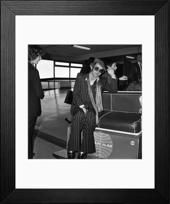 Framed Print : L. A. P. Pop Singer Elton John. January 1975 75-00062 Framed Print : L. A. P. Pop Singer Elton John. January 1975 75-00062