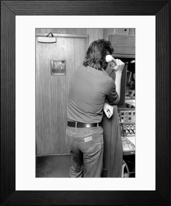 Framed Print : D. Js Tony Blackburn and Johnny Walker. January 1975 75-00233-003 Framed Print : D. Js Tony Blackburn and Johnny Walker. January 1975 75-00233-003