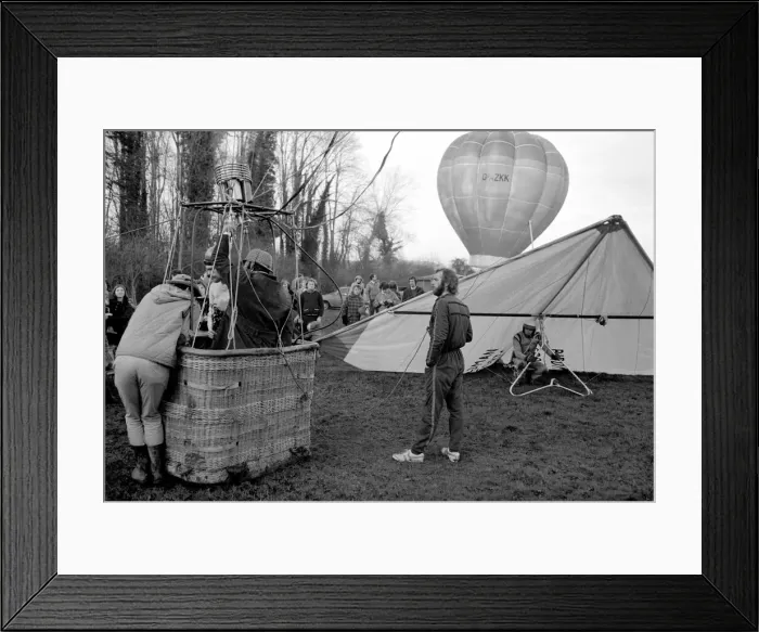 Framed Print : Record attempt. Hanger Kite and Balloon. Attempt to beat World Record Framed Print : Record attempt. Hanger Kite and Balloon. Attempt to beat World Record