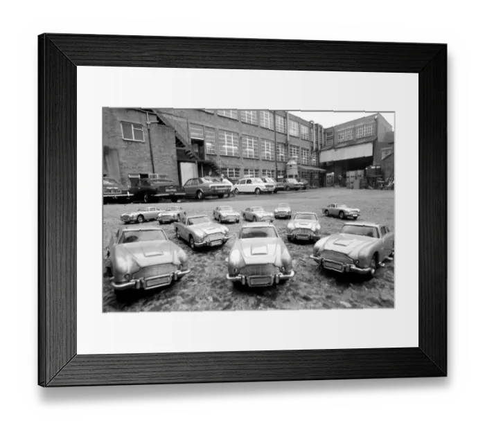 Framed Print : Aston Martins toy cars being produced at Corgis Swansea factory Framed Print : Aston Martins toy cars being produced at Corgis Swansea factory