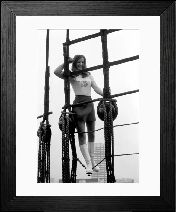 Framed Print : Henley Regatta goes commercial. To announce the Awards, 4 lovely girls boarded HMS Framed Print : Henley Regatta goes commercial. To announce the Awards, 4 lovely girls boarded HMS