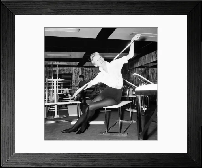Framed Print : New Gymnasium opens in Oxford Street, London. Model Karen Forde Framed Print : New Gymnasium opens in Oxford Street, London. Model Karen Forde