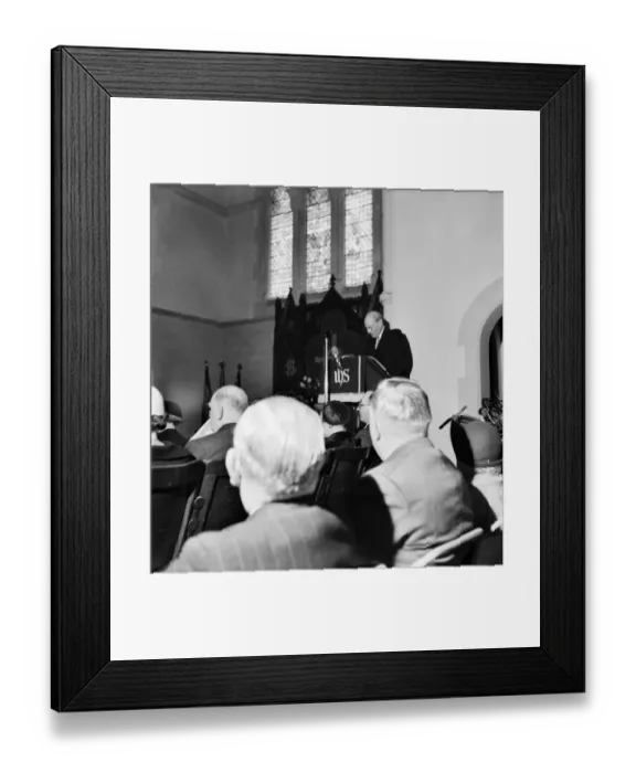 Framed Print : Labour Party Conference 1953: Former Prime Minister and Leader of the Labour Party