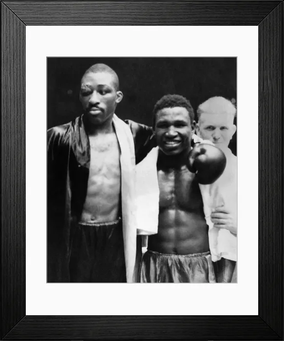 Framed Print : Dick Tiger v. Randy Sandy (left). The American Randy Sandy Framed Print : Dick Tiger v. Randy Sandy (left). The American Randy Sandy