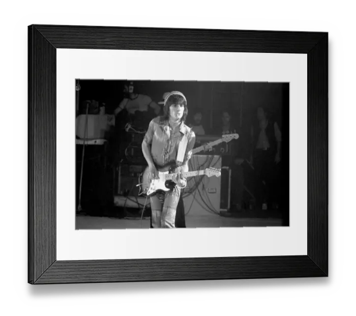 Framed Print : The Faces tour of the USA and Canada, February and March 1975
