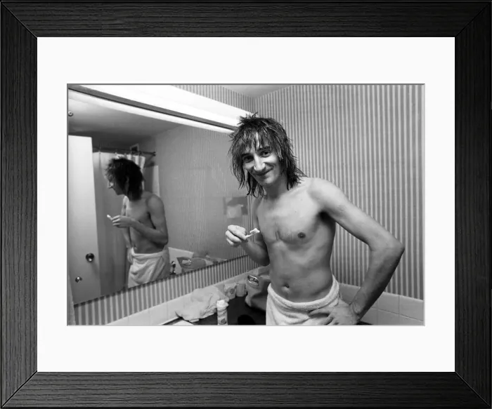 Framed Print : The Faces tour of the USA and Canada, February and March 1975 Framed Print : The Faces tour of the USA and Canada, February and March 1975