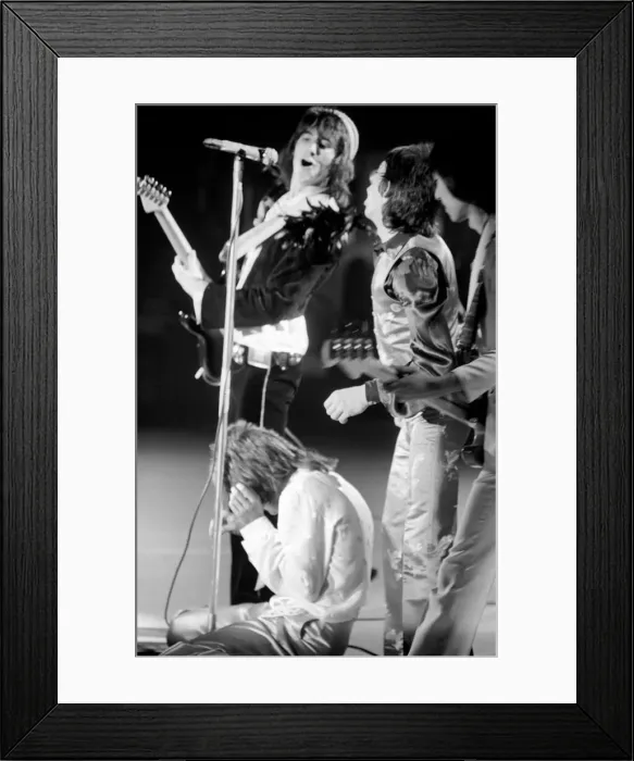 Framed Print : The Faces tour of the USA and Canada, February and March 1975