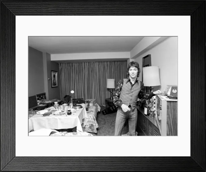 Framed Print : The Faces tour of the USA and Canada, February and March 1975 Framed Print : The Faces tour of the USA and Canada, February and March 1975