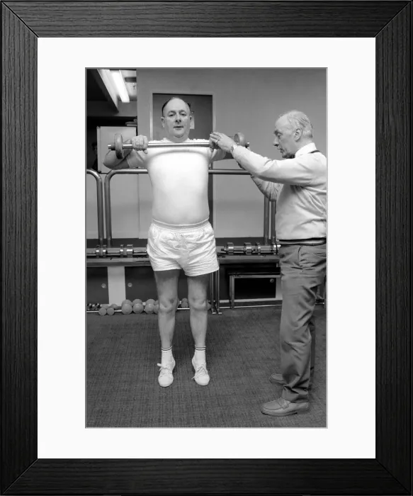 Framed Print : Keeping Fit'with the Minister of Sport. The Minister of Sport Framed Print : Keeping Fit'with the Minister of Sport. The Minister of Sport