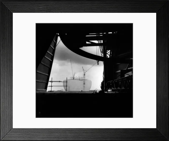 Framed Print : The long range radar station at RAF Fylingdales in North Yorkshire