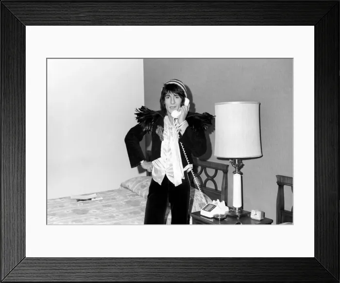 Framed Print : The Faces tour of the USA and Canada, February and March 1975 Framed Print : The Faces tour of the USA and Canada, February and March 1975
