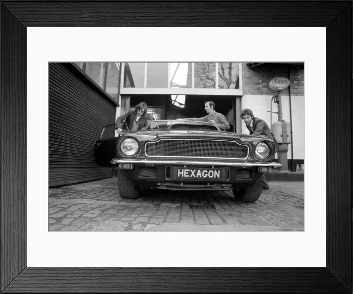 Framed Print : Hexagon Motors of Highgate. Aston Martin. December 1974 74-7666-002 Framed Print : Hexagon Motors of Highgate. Aston Martin. December 1974 74-7666-002