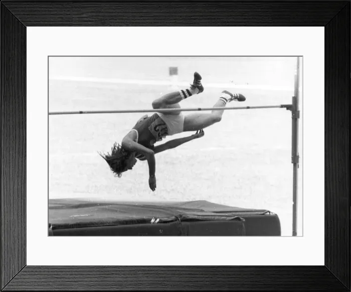 Framed Print : Olympic Games 1976 Rosemarie Ackermann (East Germany Framed Print : Olympic Games 1976 Rosemarie Ackermann (East Germany