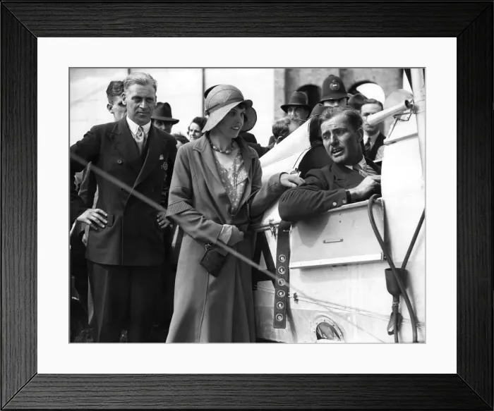 Framed Print : Record Australian Flight: Mr. C. W. A. Scott and wife. June 1931 P003988 Framed Print : Record Australian Flight: Mr. C. W. A. Scott and wife. June 1931 P003988