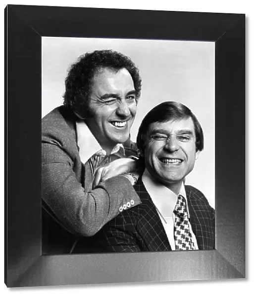 Pictures of Comedians Lennie Bennett and Gerry Stevens. December 1977 P003792