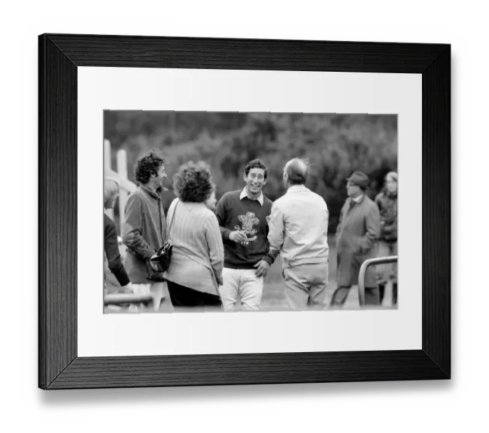 Framed Print : Prince Charles. Windson Polo. June 1977 R77-3435-002