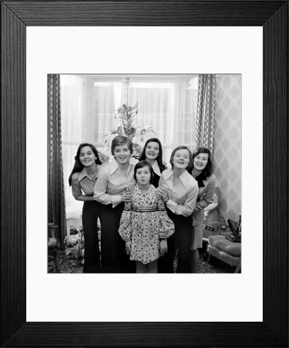 Framed Print : The Nolan Sisters: Six lovely young ladies aged from 9 to 24 years are appearing in