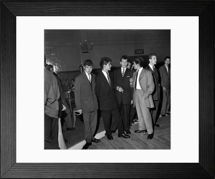 Framed Print : Young men dressed in the latest fashions seen here smoking at the Theatre of Dancing Framed Print : Young men dressed in the latest fashions seen here smoking at the Theatre of Dancing