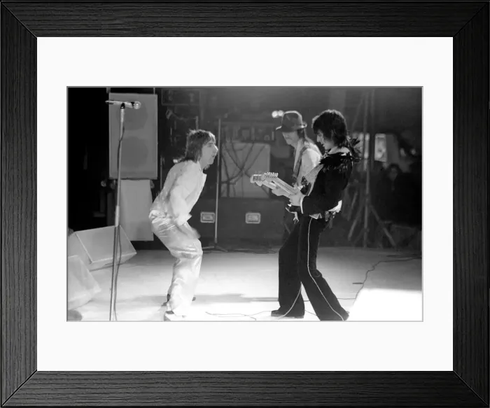 Framed Print : The Faces tour of the USA and Canada, February and March 1975 Framed Print : The Faces tour of the USA and Canada, February and March 1975