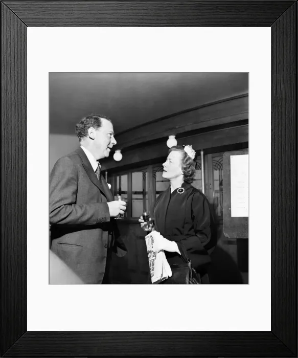 Framed Print : Labour Party Conference 1953: Hugh Gaitskill and Barbara Castle. September 1953 D5828-012