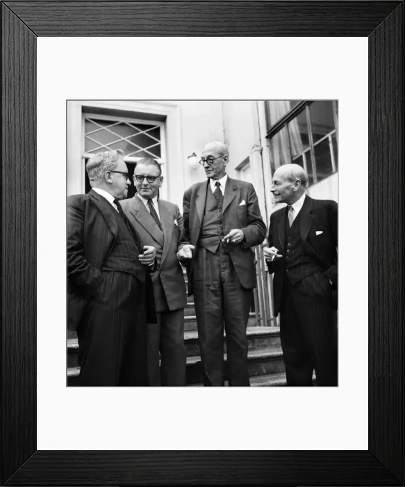 Framed Print : Labour Party Conference 1953: Left to right: Herbert Morrison, Morgan Phillips, A Framed Print : Labour Party Conference 1953: Left to right: Herbert Morrison, Morgan Phillips, A