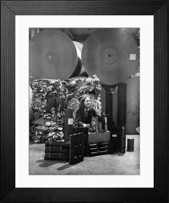 Framed Print : Shell containers and components of all kinds of munitions are made from the card board Framed Print : Shell containers and components of all kinds of munitions are made from the card board