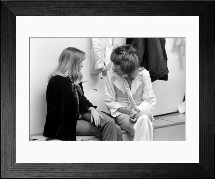 Framed Print : The Faces tour of the USA and Canada, February and March 1975