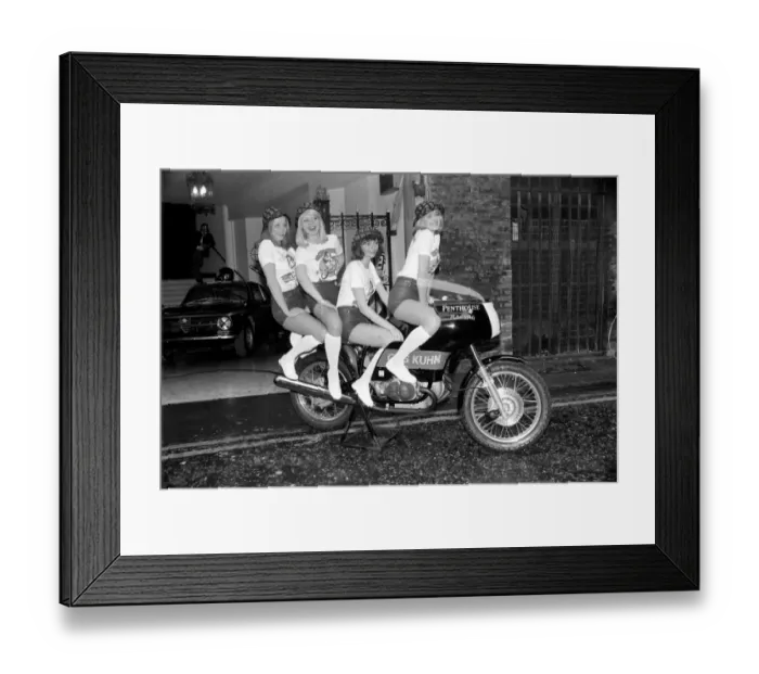Framed Print : Penthouse Pets: Girls  /  Motorcycle  /  Bike: Penthouse Pets go into the racing Motorbike scene