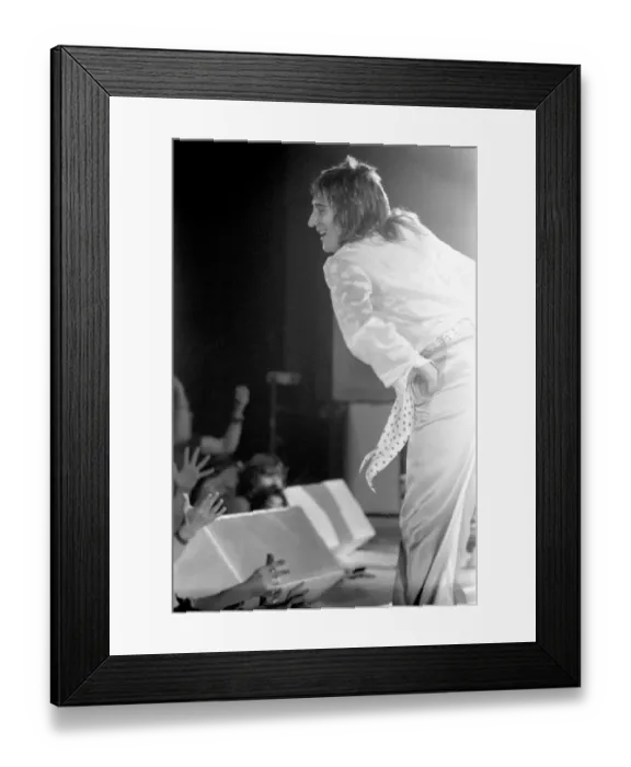 Framed Print : The Faces tour of the USA and Canada, February and March 1975 Framed Print : The Faces tour of the USA and Canada, February and March 1975