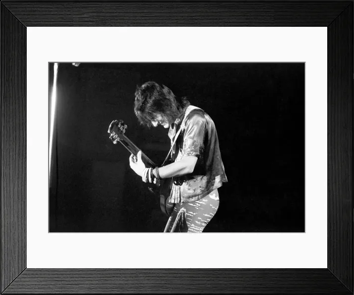 Framed Print : The Faces tour of the USA and Canada, February and March 1975