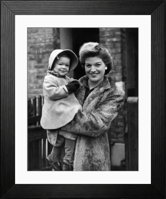 Framed Print : World War II. Domestic scenes. Mother and child. December 1944 P010081 Framed Print : World War II. Domestic scenes. Mother and child. December 1944 P010081