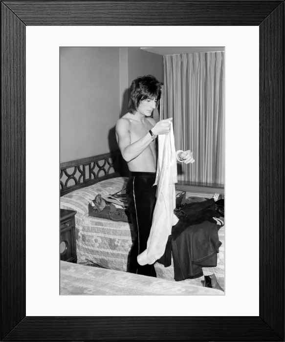 Framed Print : The Faces tour of the USA and Canada, February and March 1975