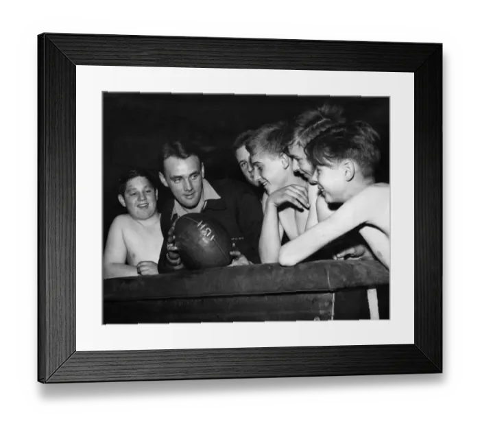 Framed Print : Leeds Rugby League player Gerry Hemingway whos day job is being a gym-master at a local Framed Print : Leeds Rugby League player Gerry Hemingway whos day job is being a gym-master at a local